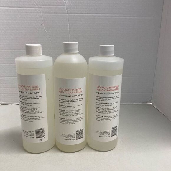 EMILIA Liquid Hand Soap Refill 3-16 Oz Bottles - Picture 5 of 6